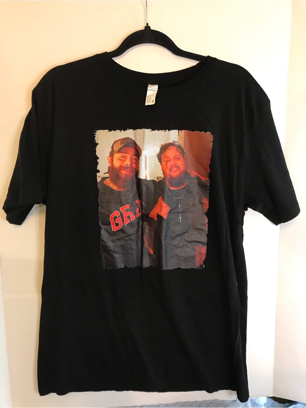 Post Malone Jelly Roll Shirt X-Large Black Stadium Tour Tshirt 22”ptp